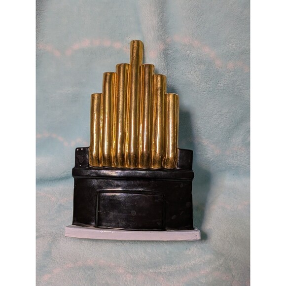 Rare VTG 50s Disneyland Souvenir Ruggles Ceramic Organ Figurine Gold Trim Japan - Picture 5 of 7